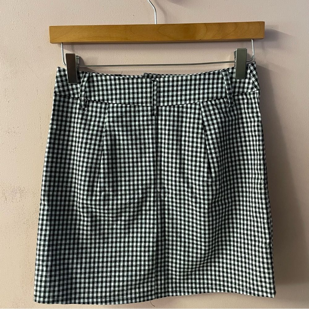 Charlotte Russe Black & White Gingham Mini Skirt Size XS EUC - Picture 10 of 10